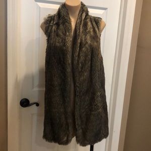 Maurices Faux Fur Vest Large